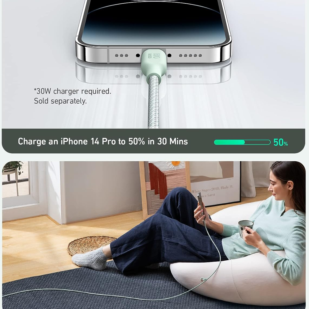 Anker cable tipo C a Lightning carga rápida para iPhone 14/13/12/11/X 0.9M