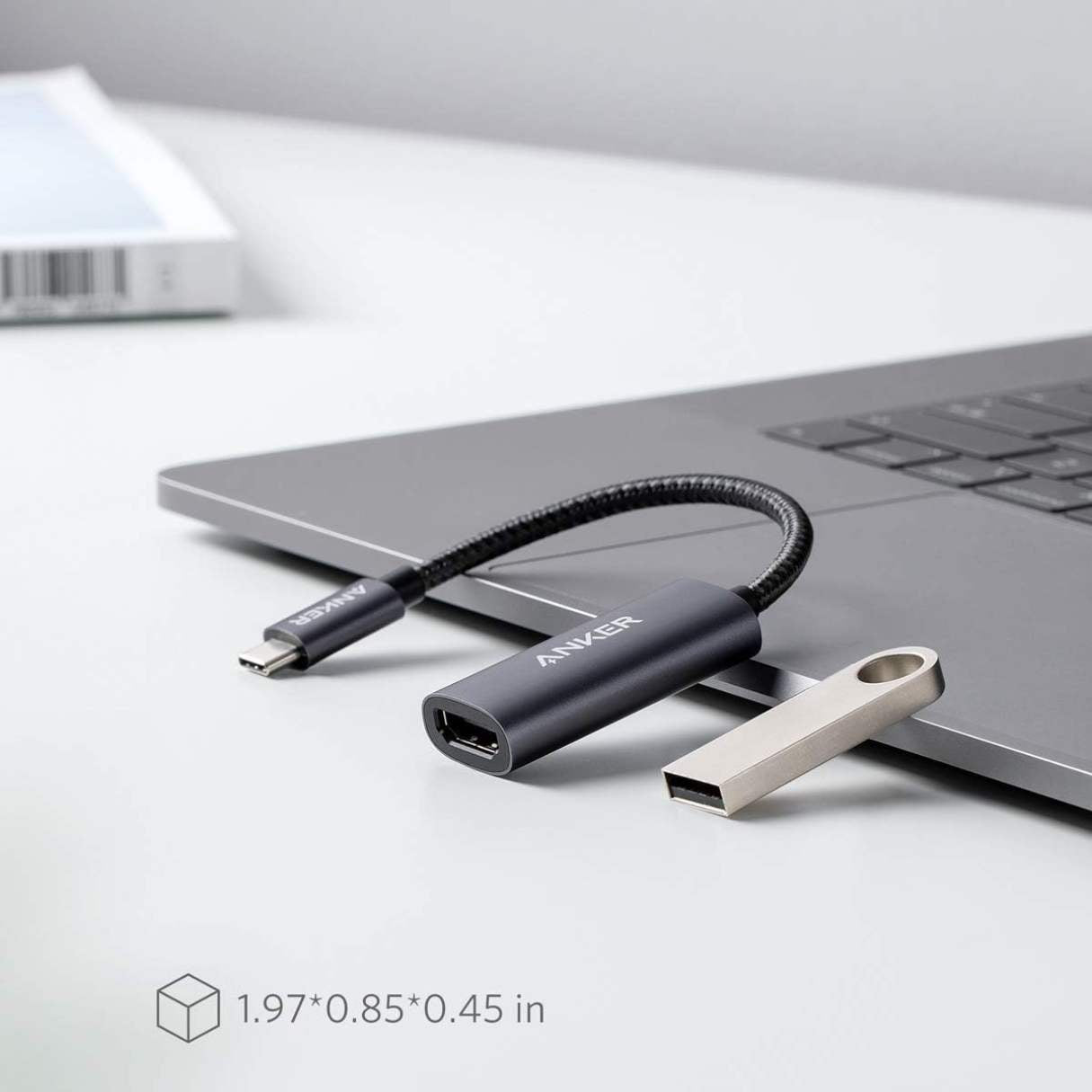 Anker Adaptador tipo C a HDMI 4K (@60Hz), para MacBook Pro, Air, iPad, Pixelbook, XPS, Galaxy y más