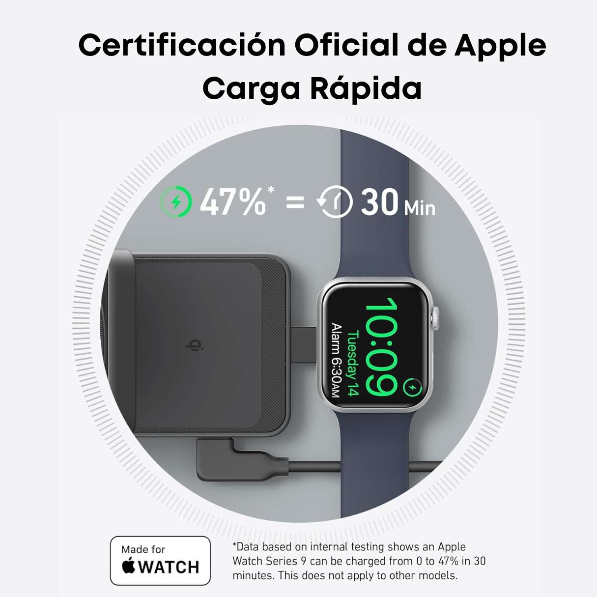 Anker MagGo - Estación de carga 3 en 1 para iPhone 16, compatible con MagSafe plegable de 15W certificado Qi2, AirPods, Apple Watch 10/9/Ultra