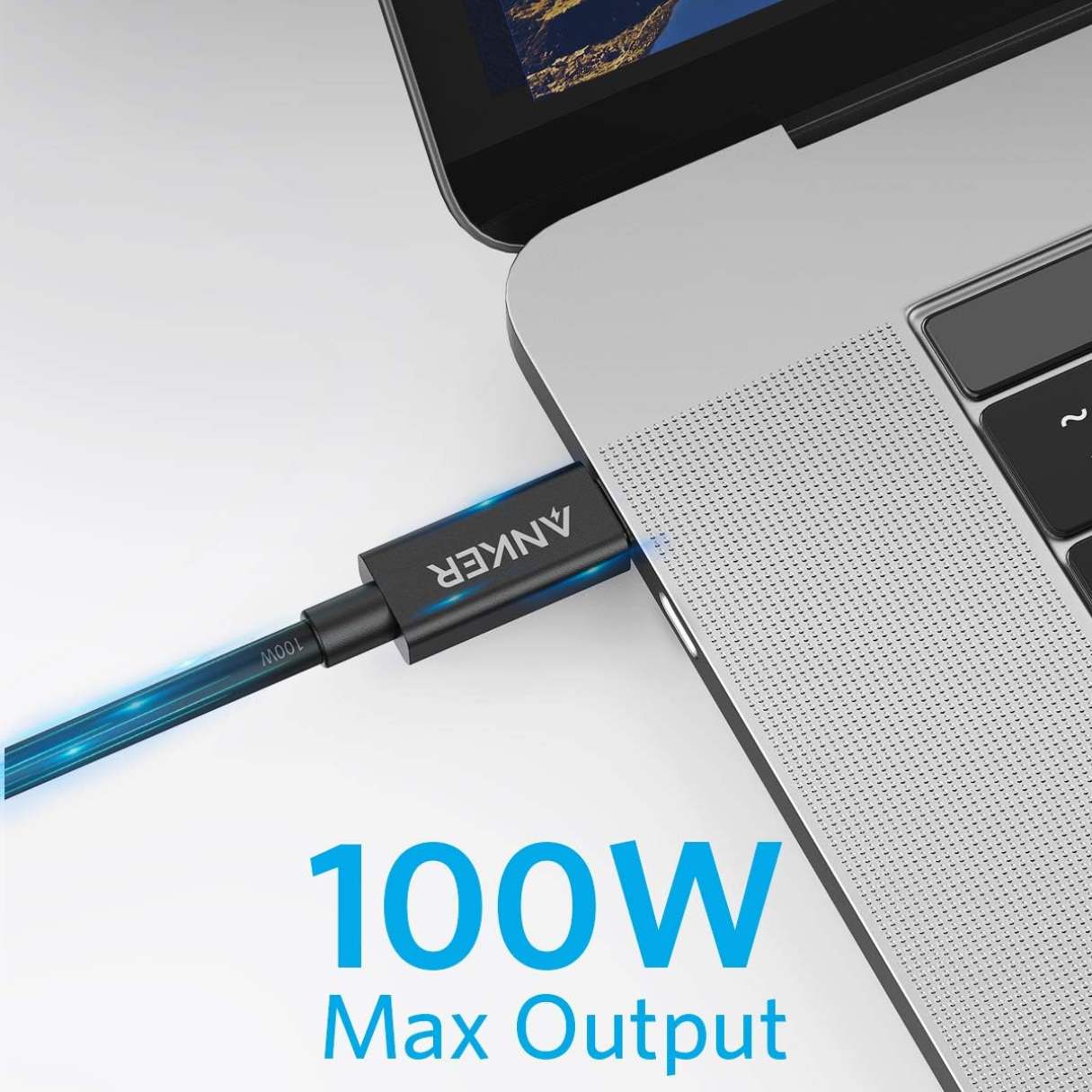 Anker Cable tipo C, Thunderbolt 3.0, carga de 100 W video 5K y transferencia de datos de 40 Gbps