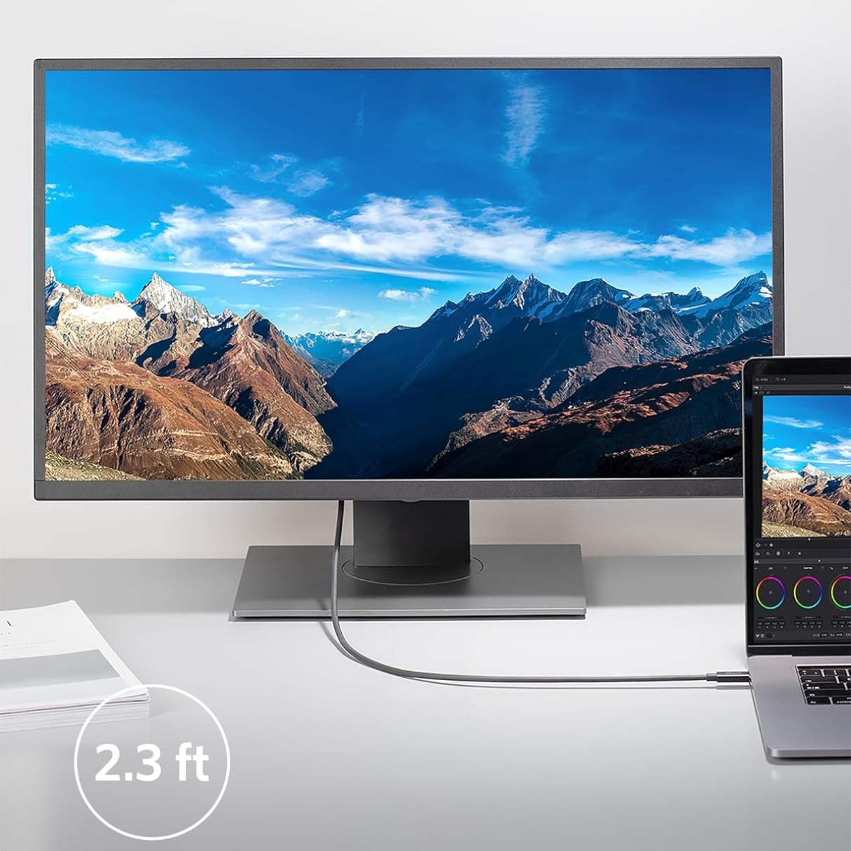 Anker Cable tipo C, Thunderbolt 3.0, carga de 100 W video 5K y transferencia de datos de 40 Gbps