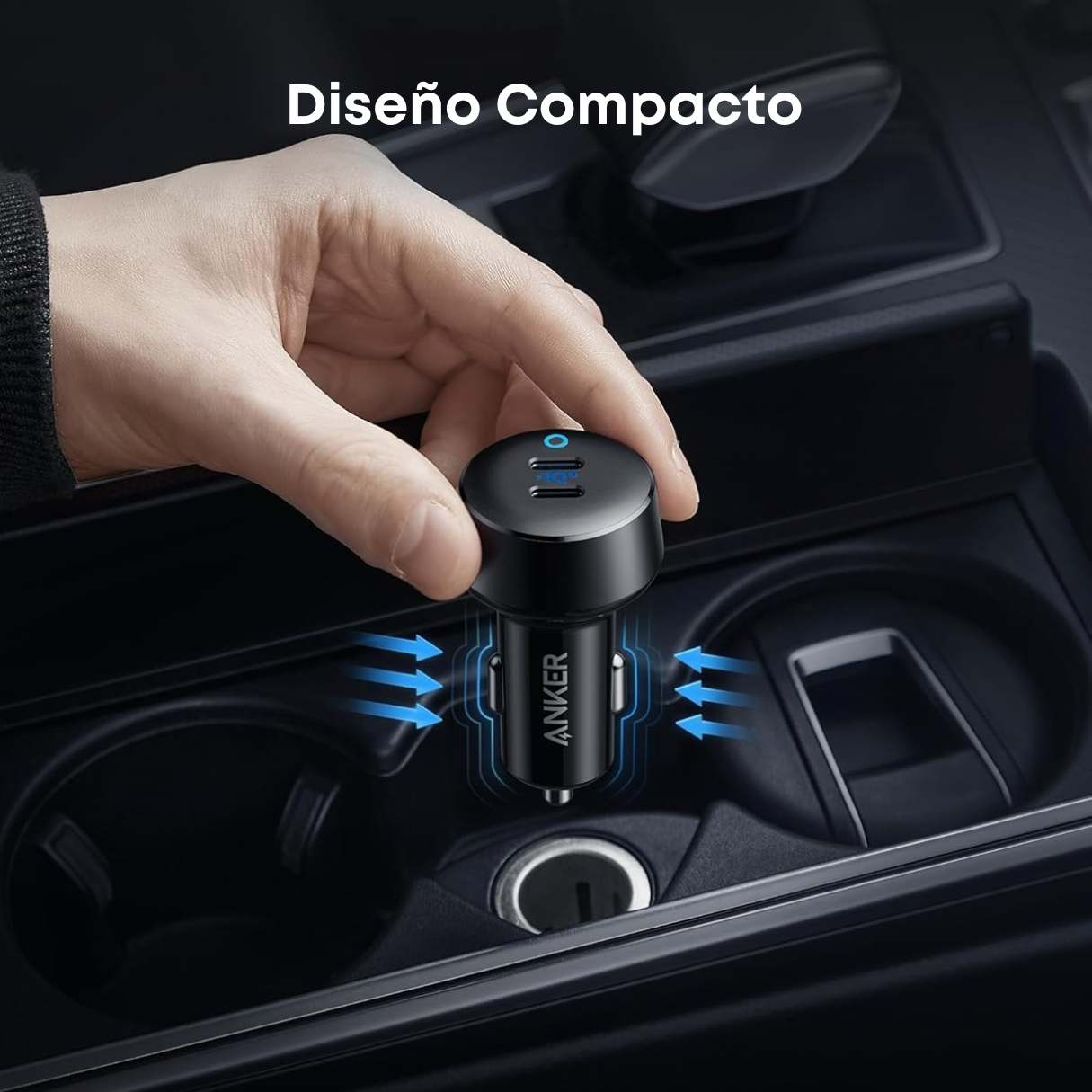 Anker Cargador de Vehículo tipo C 40W, PowerIQ 3.0 de 2 puertos para iPhone 16/15/Galaxy y más