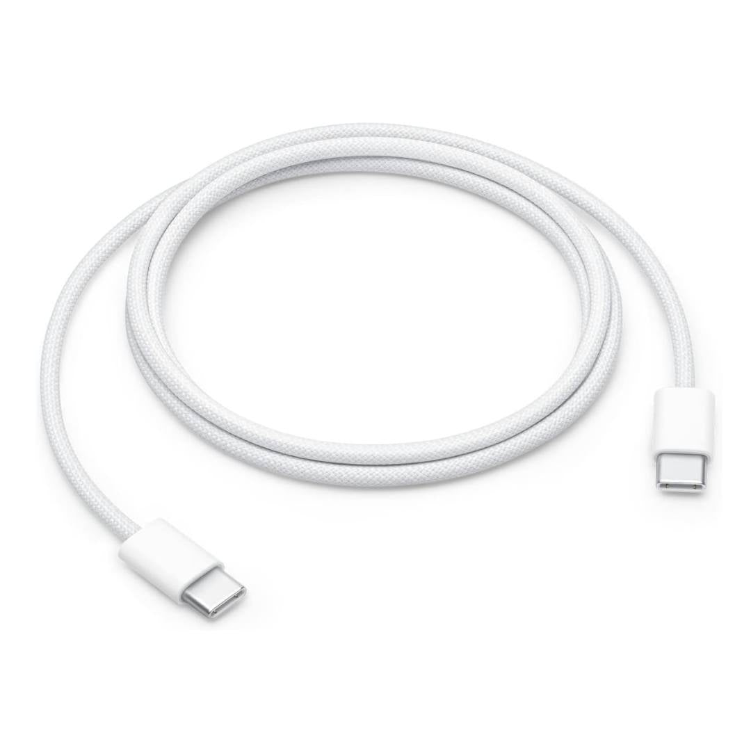 APPLE CABLE ORIGINAL TEJIDO USBC-USBC  60W CARGA RAPIDA PARA IPHONE 15/MACBOOK/IPAD