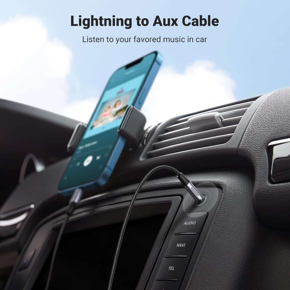 Ugreen Cable adaptador Lightning Certificado MFi para iPhone a 3.5m para iPhone 14/13/12/11/XR