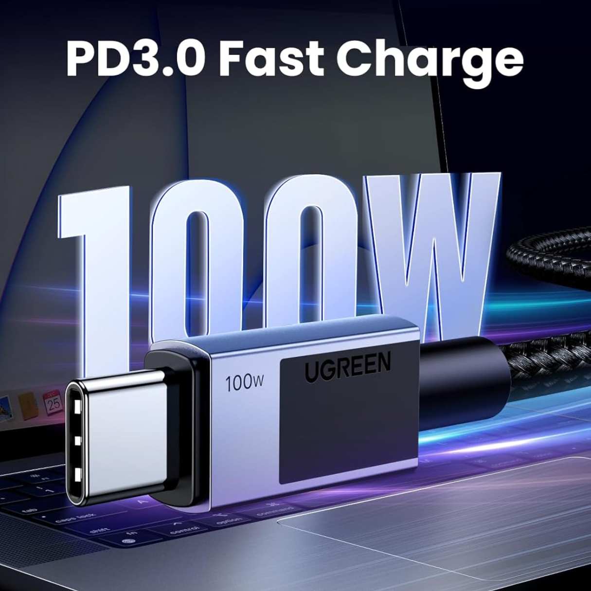 UGREEN Cable USB-C a USB-C 100W