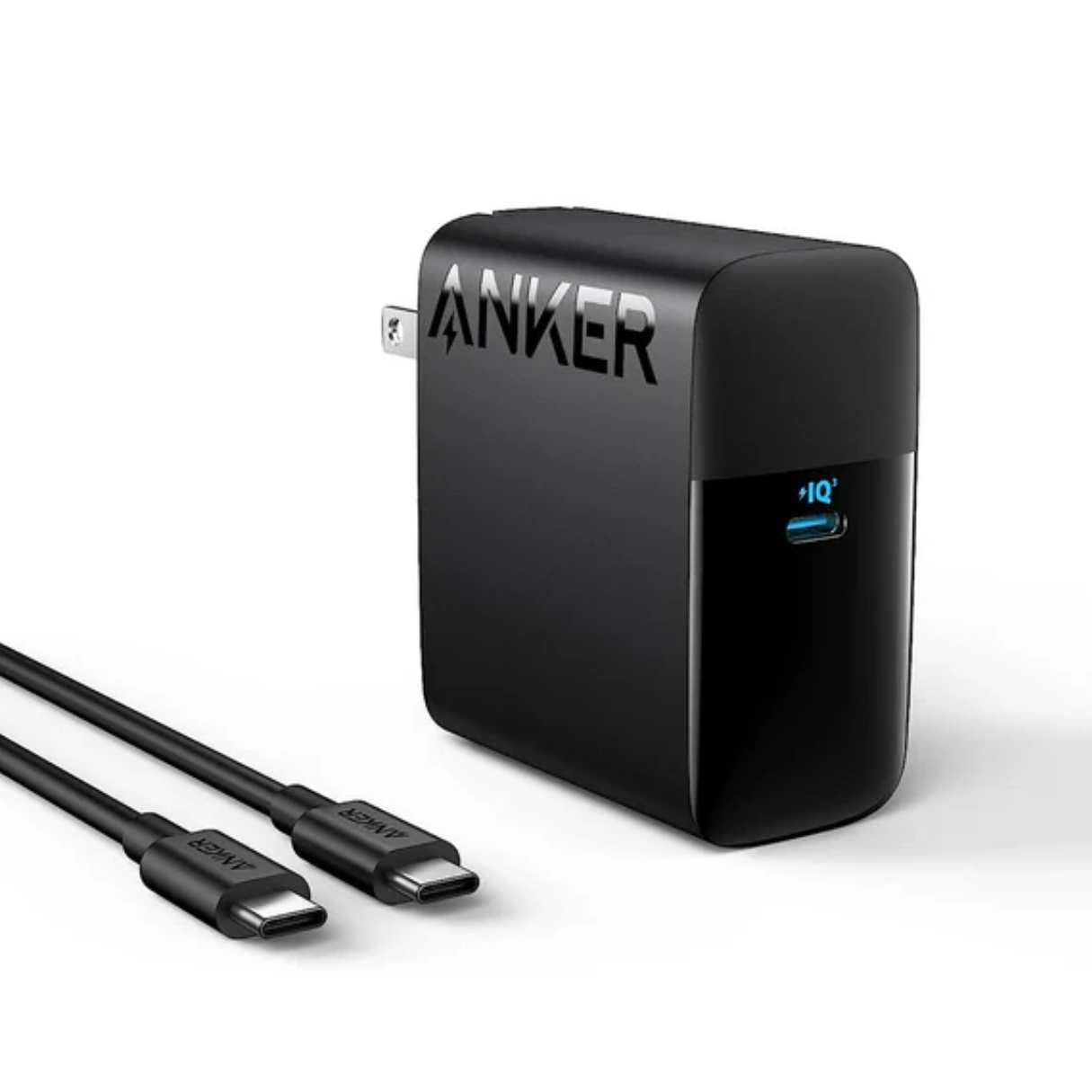 Anker Cargador tipo C para MacBook de 100W, compacto y plegable para MacBook Pro/Air/Dell/Lenovo y más