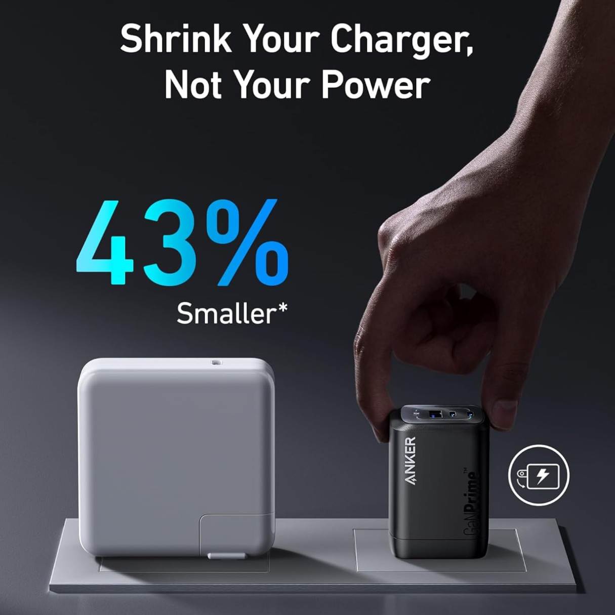 Anker Prime Cargador 100W 3 puertos para MacBook, iPad, iPhone, AirPods, Galaxy y más