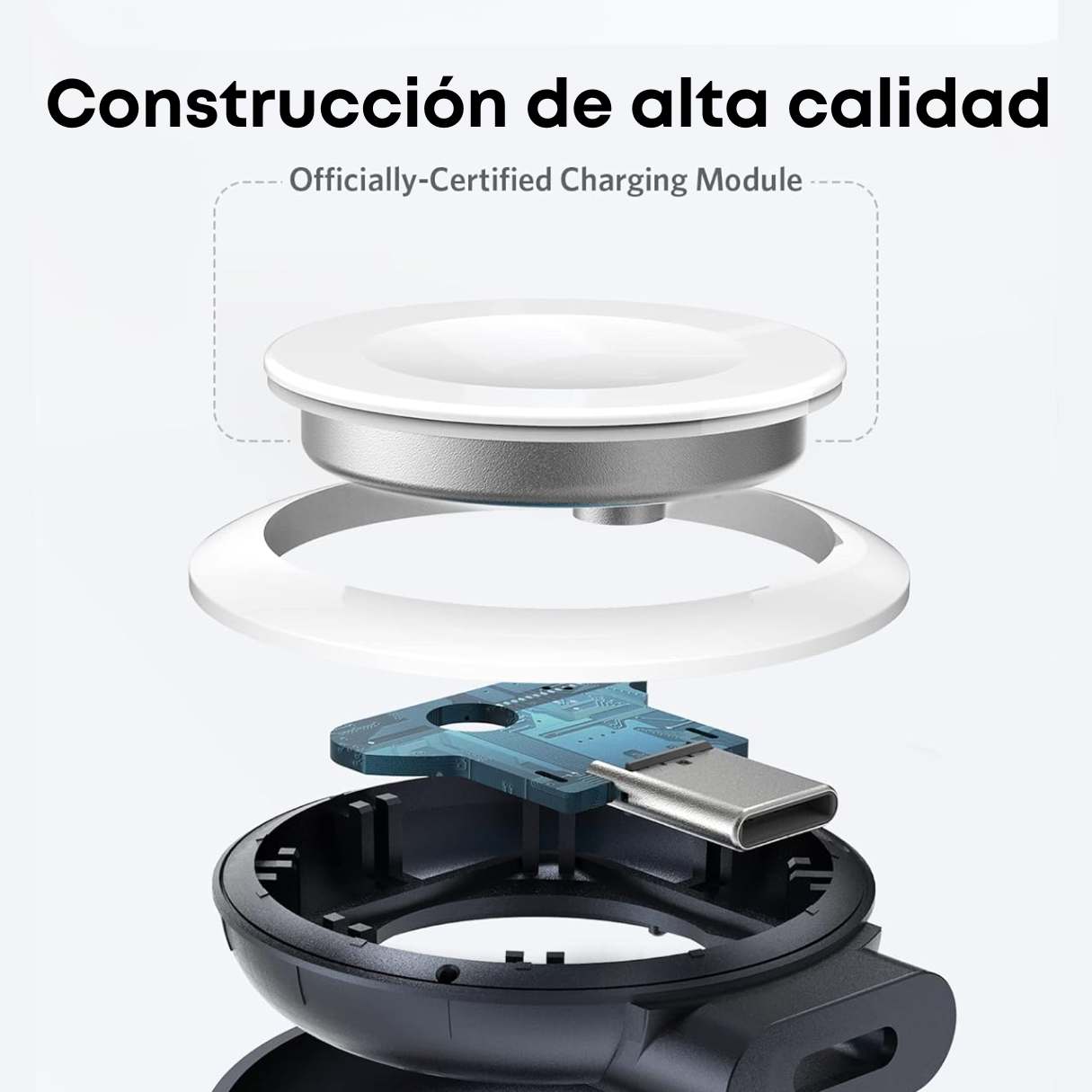 Anker Cargador magnético inalámbrico portátil, certificado MFi  de 5W,  carga rápida para Apple Watch