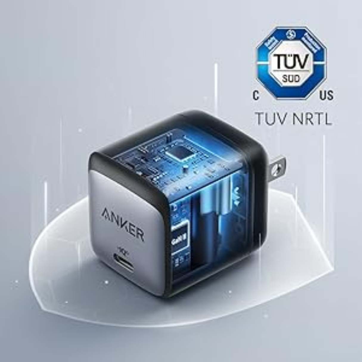 Anker 713 Nano II 45W Cargador tipo C para Samsung Galaxy S25/24/S23 Ultra, MacBook Pro 13/iPad/iPhone 17