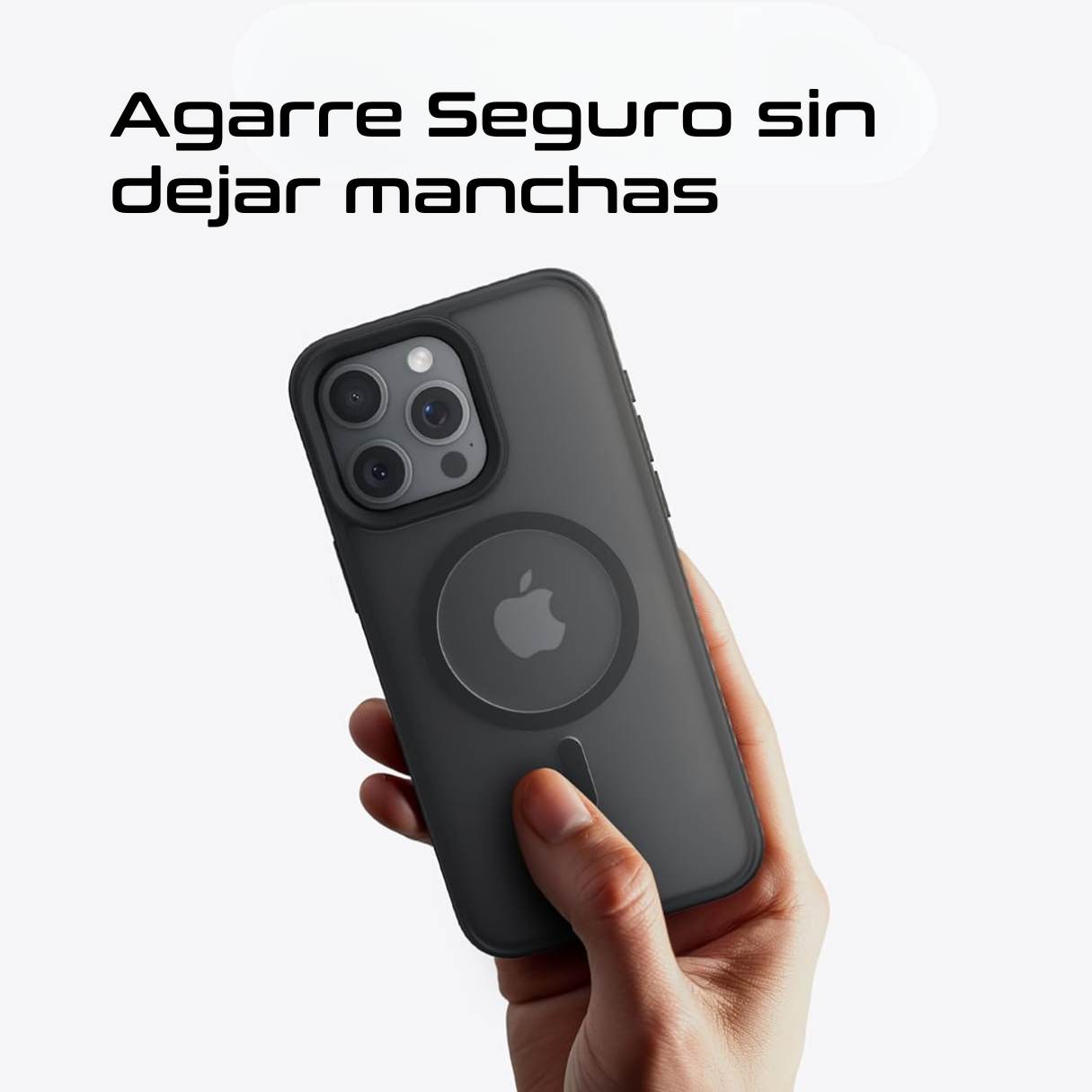 Anker Funda MagSafe para iPhone 15 Plus translúcida textura contra caídas de grado militar, delgada, resistente, duradera