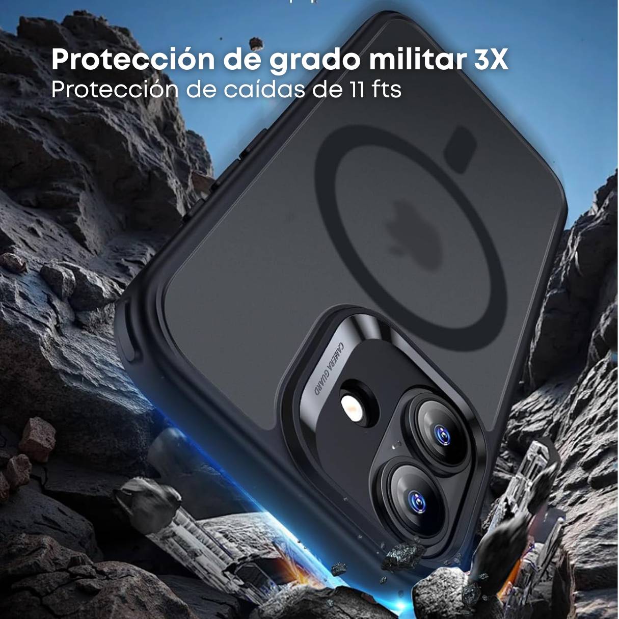 ESR Funda para iPhone 17 MagSafe, protección de grado militar 3X, funda color negro mate
