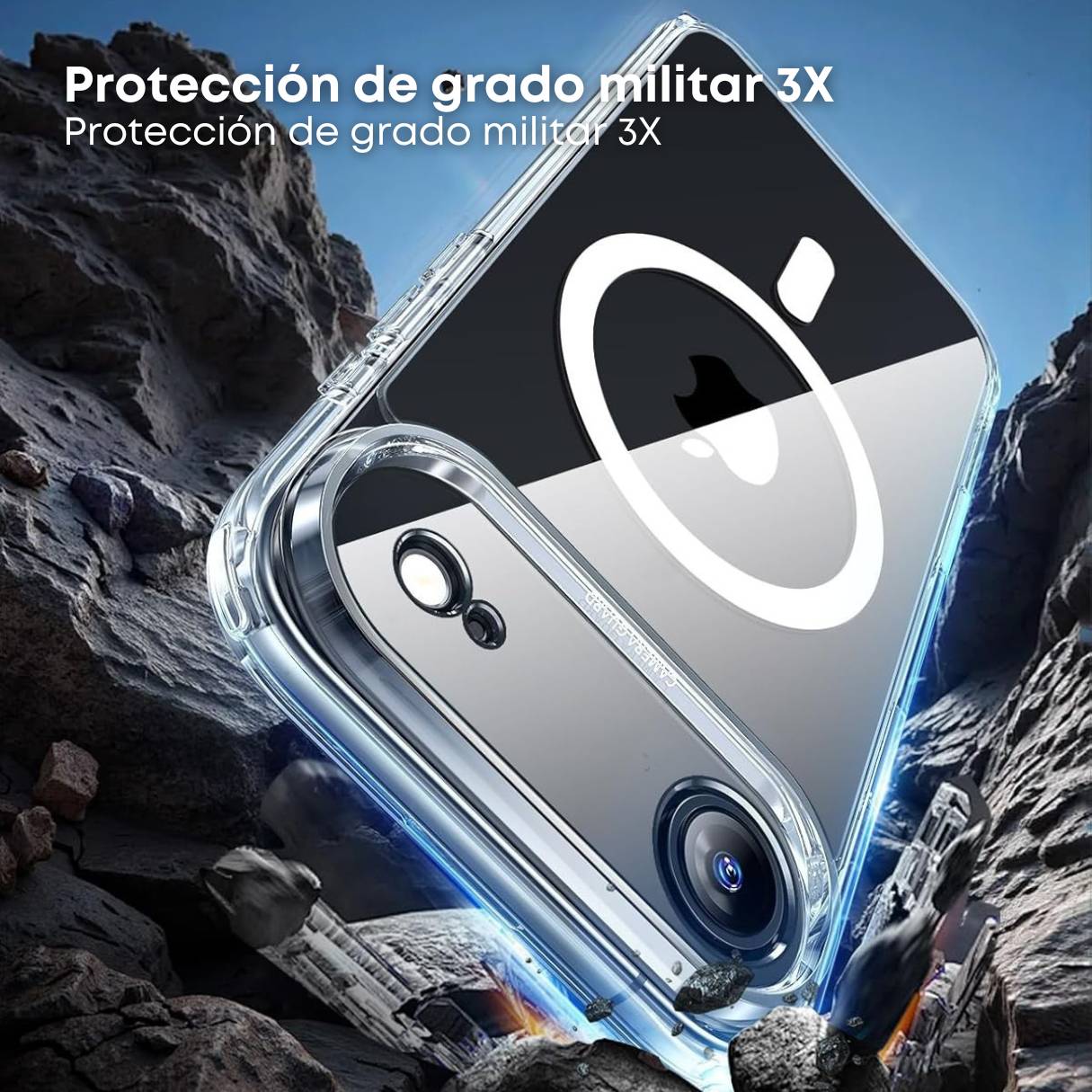 ESR Funda para iPhone 17 Air, control de cámara, compatible con MagSafe, protección de grado militar a prueba de golpes, funda transparente