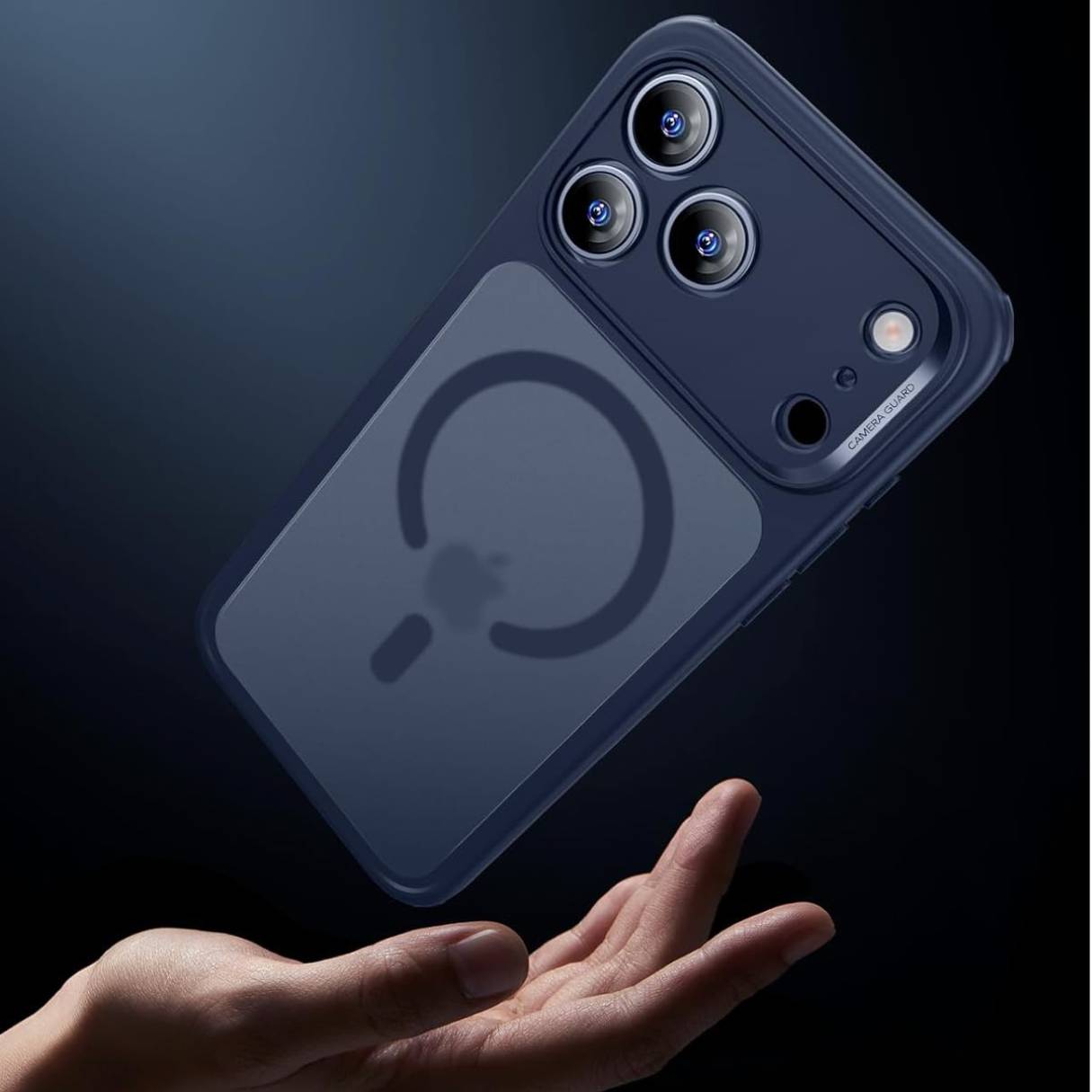 ESR Funda para iPhone 17 Pro Max, control de cámara, compatible con MagSafe, tecnología Shockof de grado militar, azul