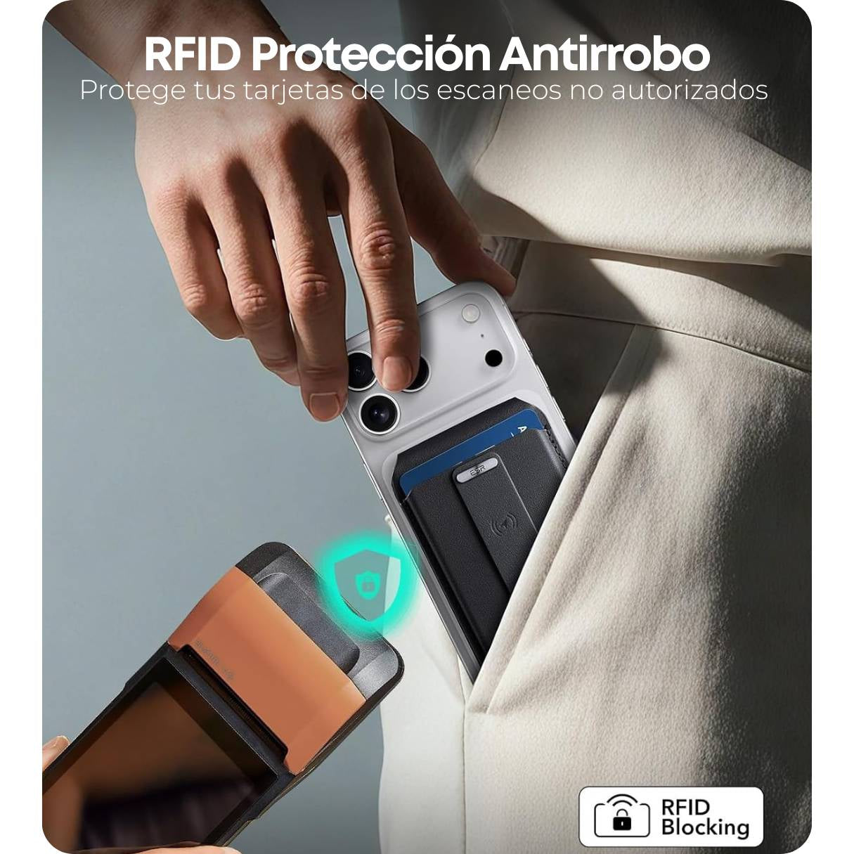 ESR Geo HaloLock - Billetera MagSafe con Find My