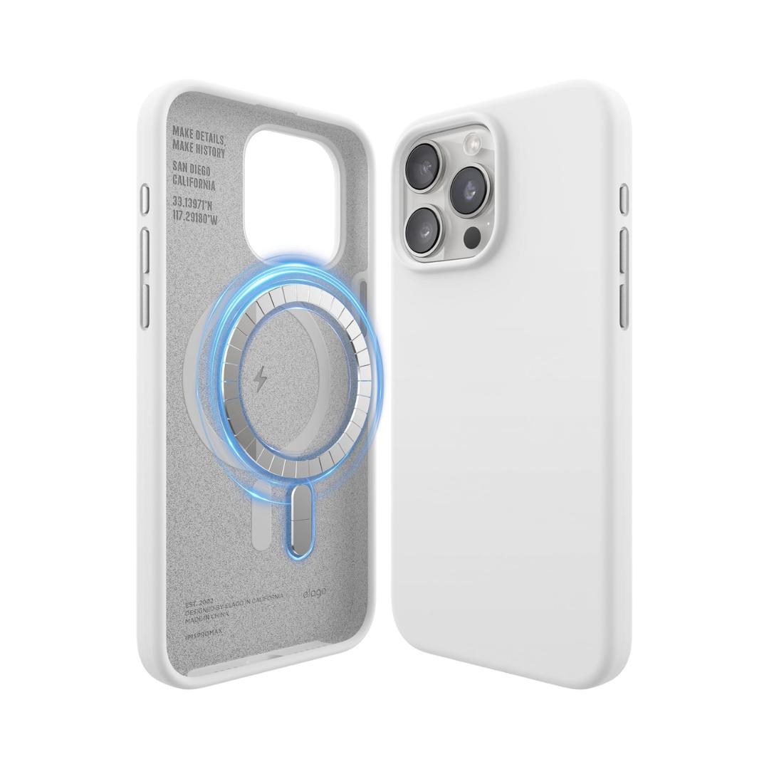 Elago estuche blanco con MagSafe para iPhone 15 Pro Max
