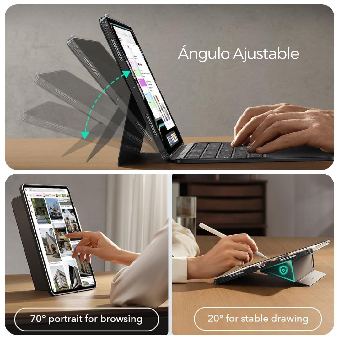 ESR Estuche para iPad Pro 11” m5 con Teclado desmontable