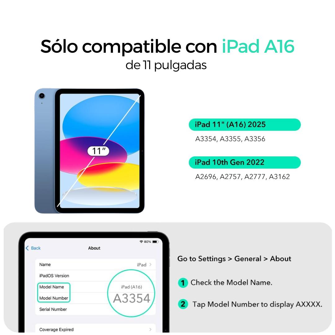 ESR Estuche con teclado para iPad A16 de 11”