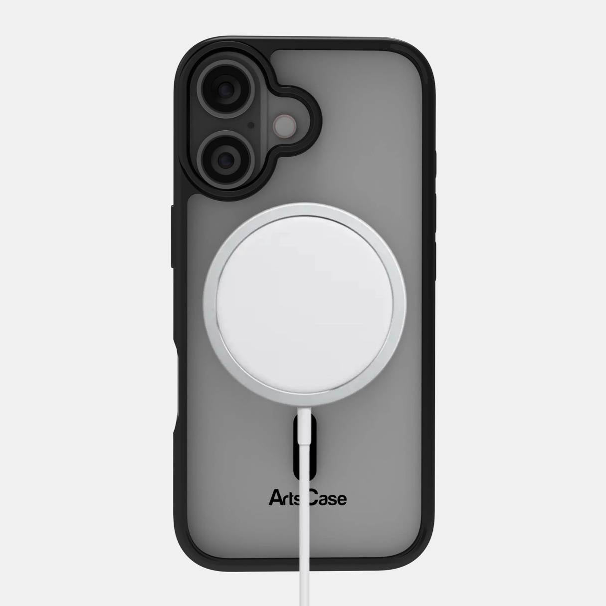 ArtsCase Funda MagSafe Transparente Bordes Negros – iPhone 17
