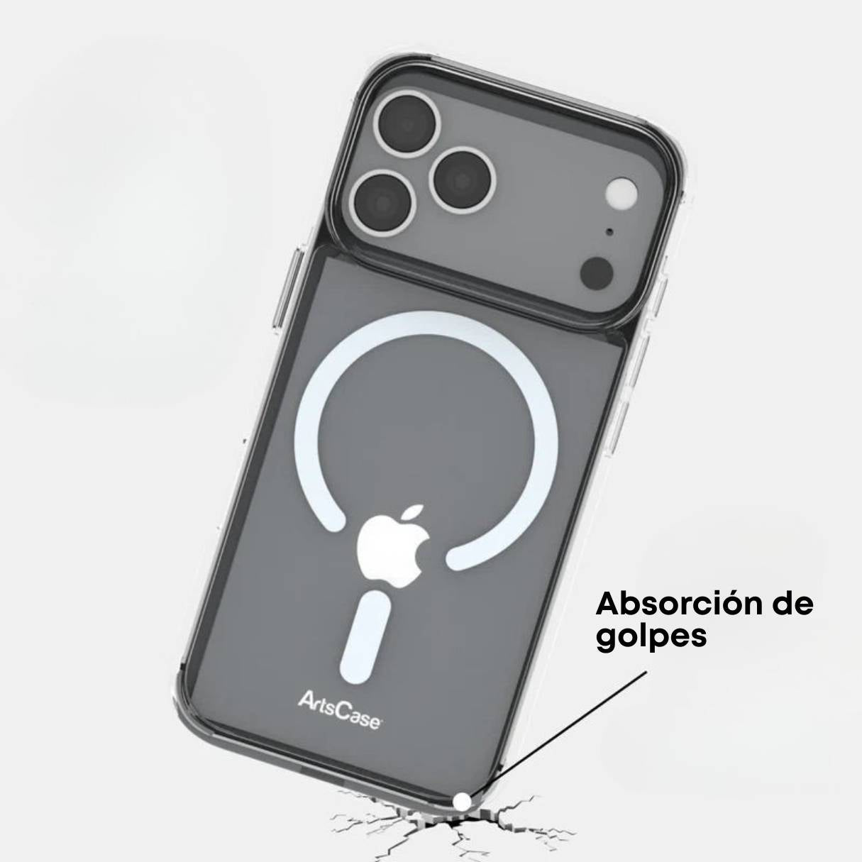 ArtsCase Funda MagSafe Transparente para iPhone 17 Pro
