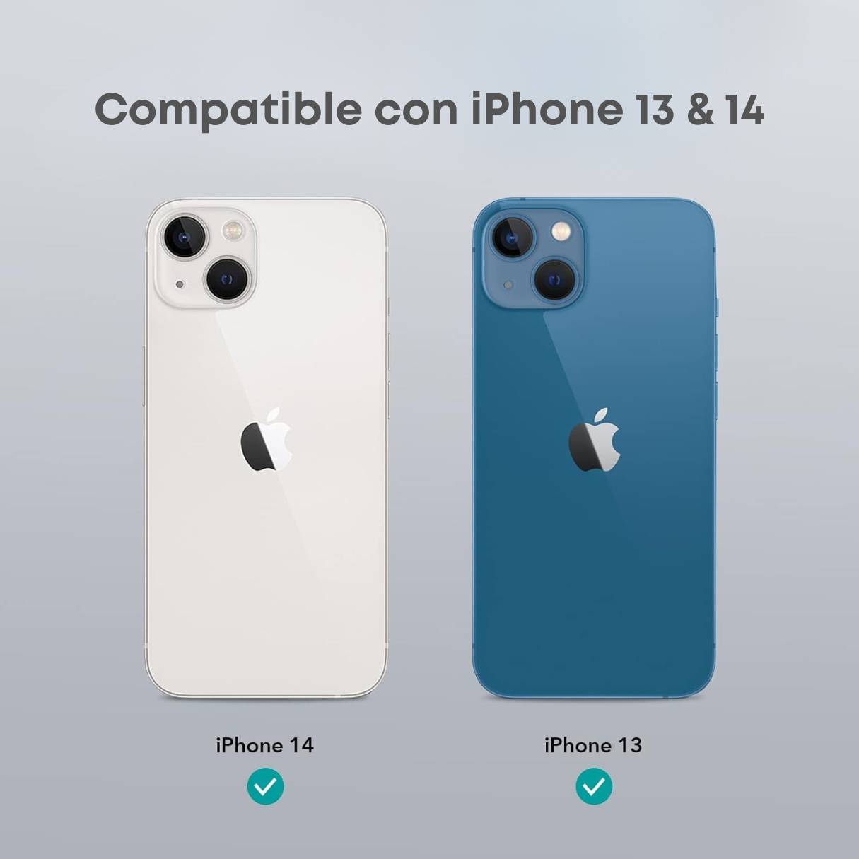 Funda ESR para iPhone 14/13 con MagSafe, protección de grado militar 3X, resistente al amarilleo. transparente