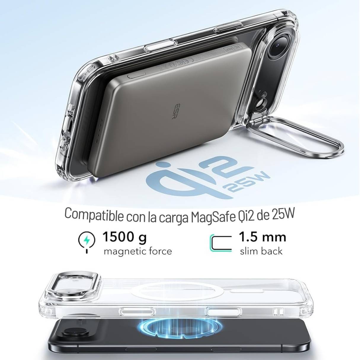 ESR Funda Transparente para iPhone 17 Air