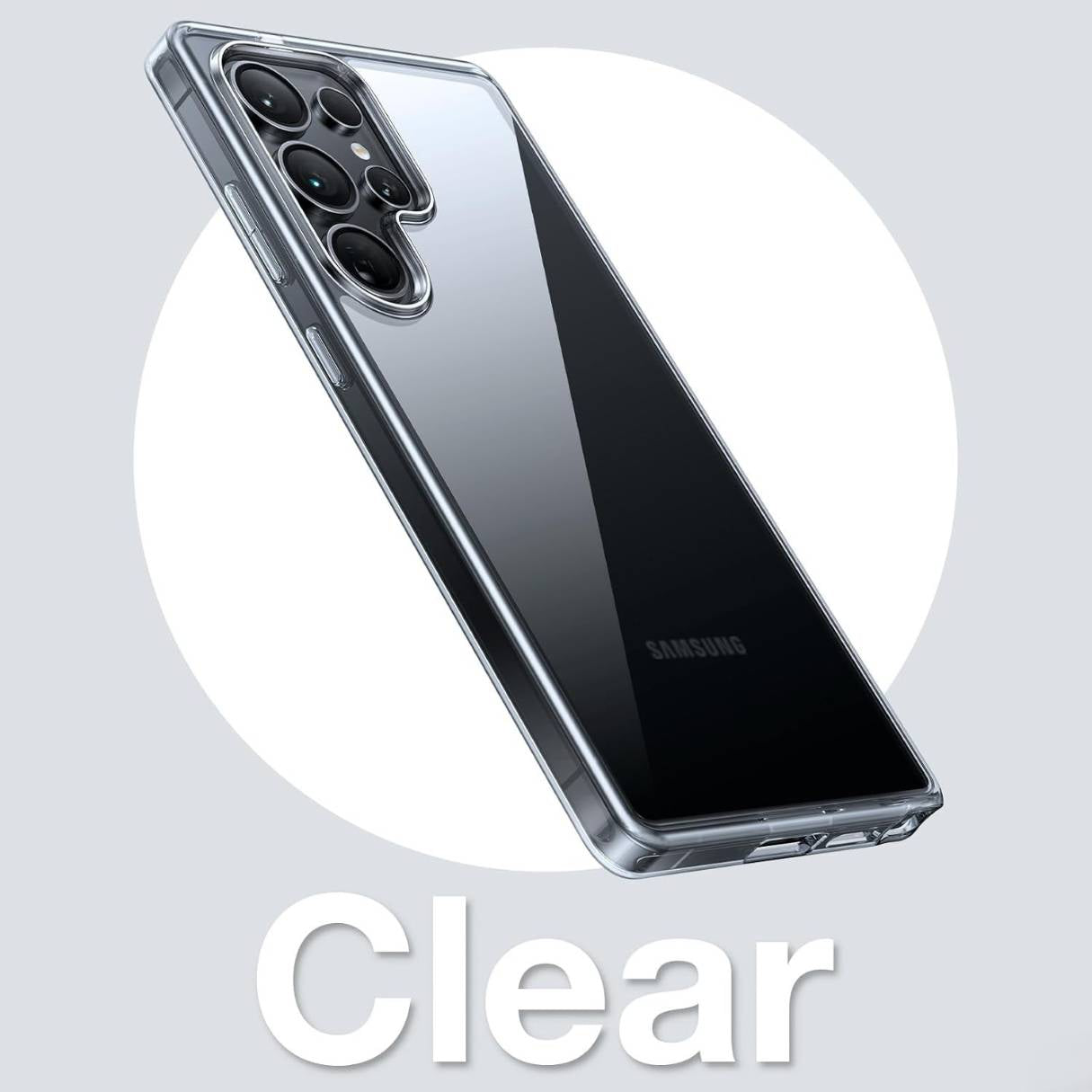 TORRAS Funda para Samsung Galaxy S25 Ultra transparente