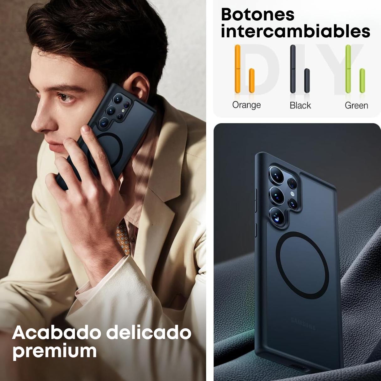 Torras Funda MagSafe para Samsung Galaxy S24 Ultra