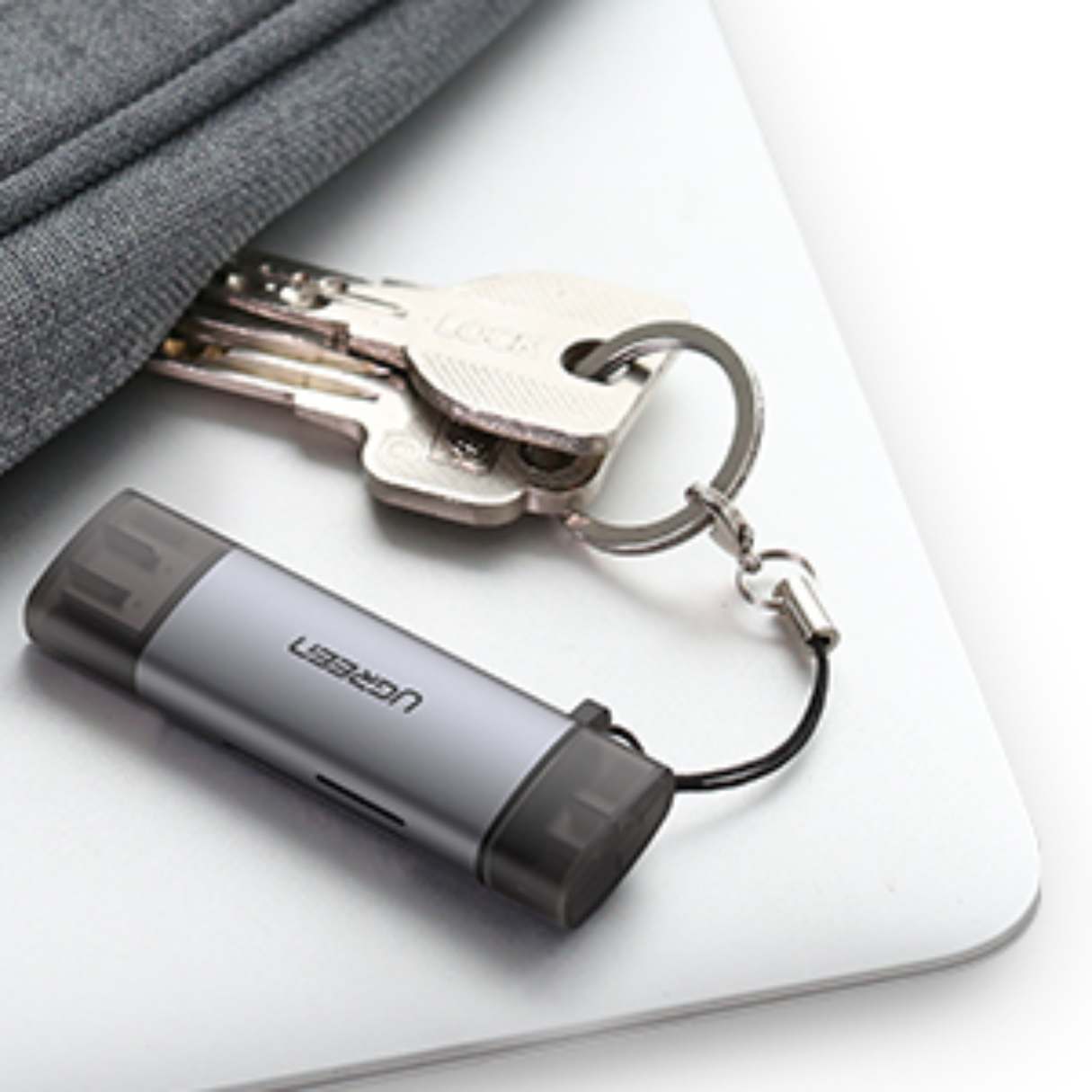 Ugreen Lector de tarjetas SD tipo C USB 3.0 OTG para TF, SD, Micro SD, SDXC, SDHC, MMC, RS-MMC, Micro SDXC, Micro SDHC, UHS-I