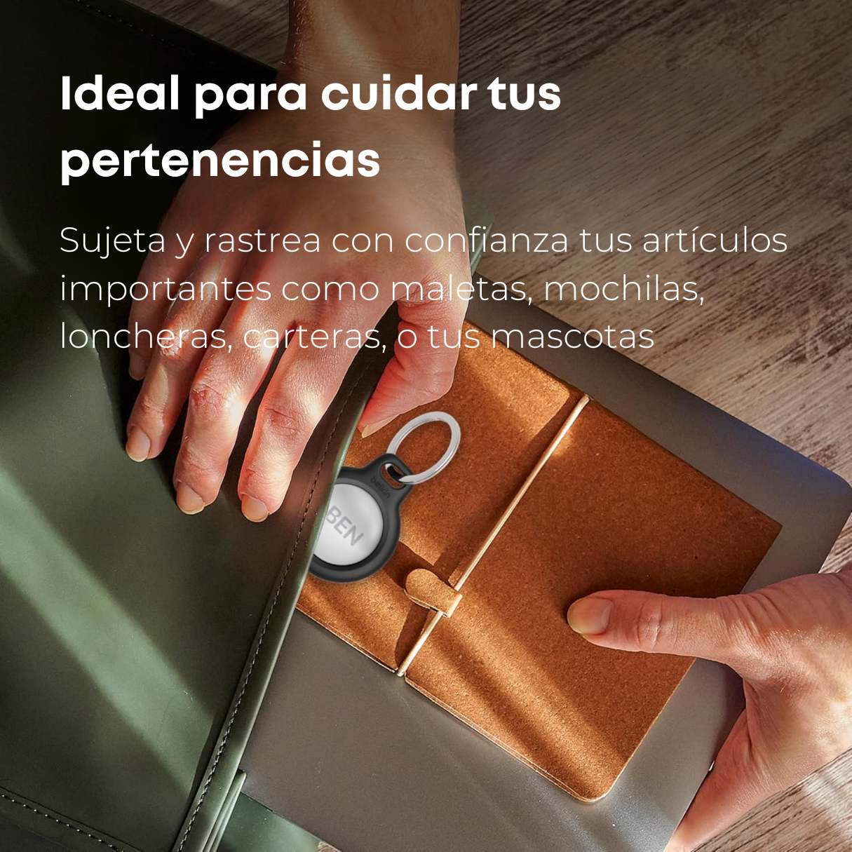 Belkin - Soporte seguro con llavero para Apple AirTag, duradera y resistente a los arañazos