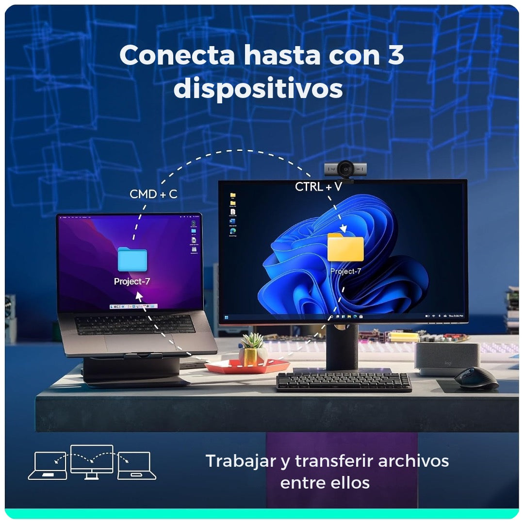 Logitech MX Master 3S Mouse inalámbrico 8K DPI