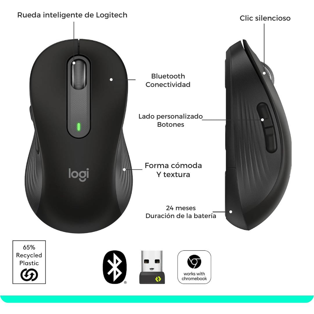 Logitech Signature M650 Mouse Inalámbrico