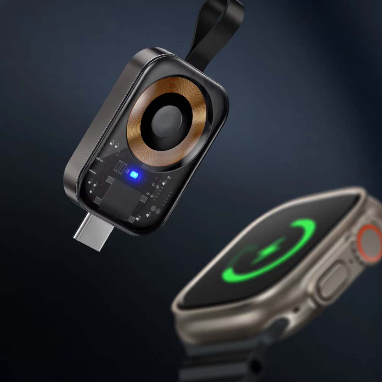 Mcdodo Cargador magnético para Apple Watch, portátil, tipo C 3.5W, para Apple Watch Series 10, 9, 8, 7, 6, 5