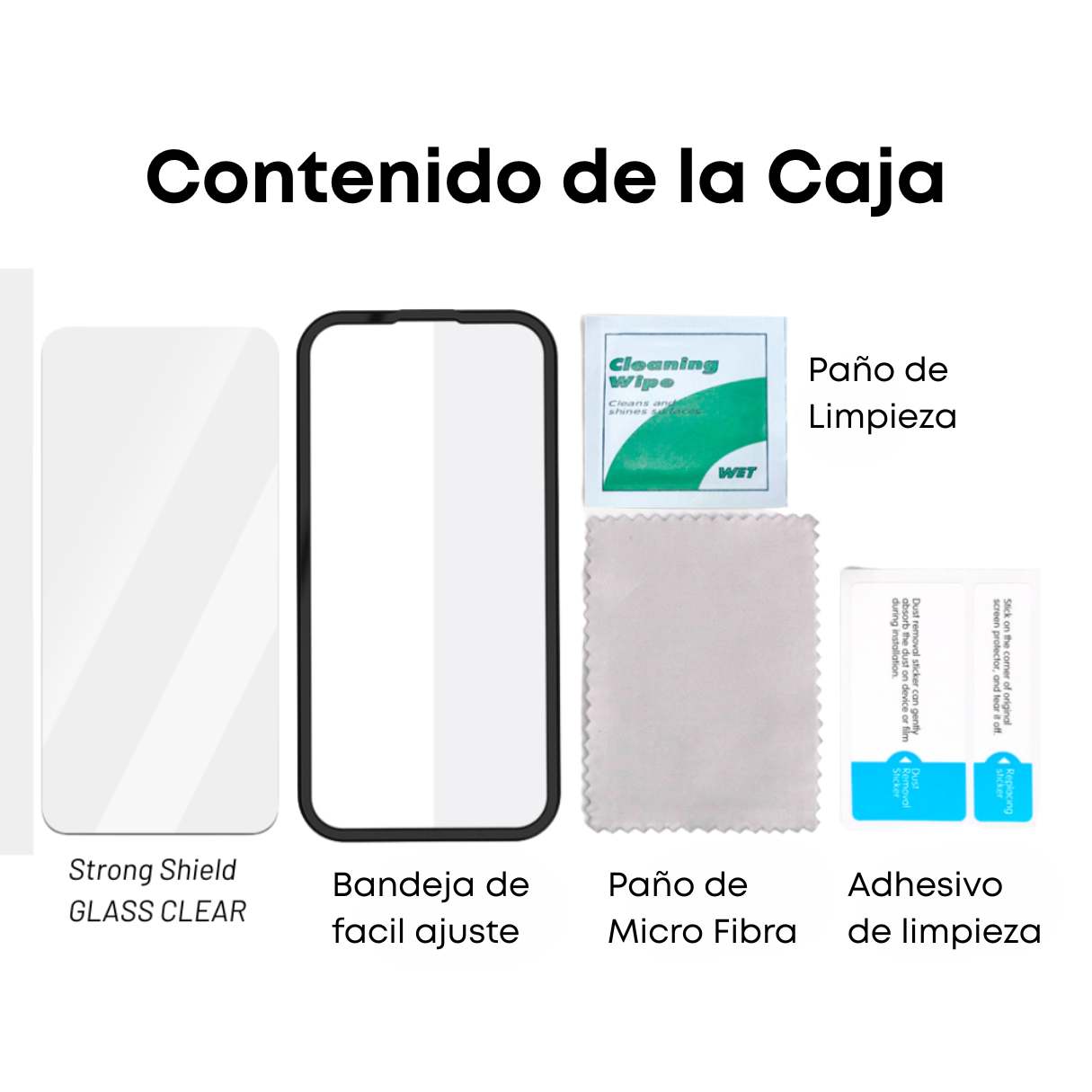 Artscase Mica de Vidrio Iphone 16 Plus/15 Plus / 15 Pro Max Artscase Strong Shield Ultra Clear