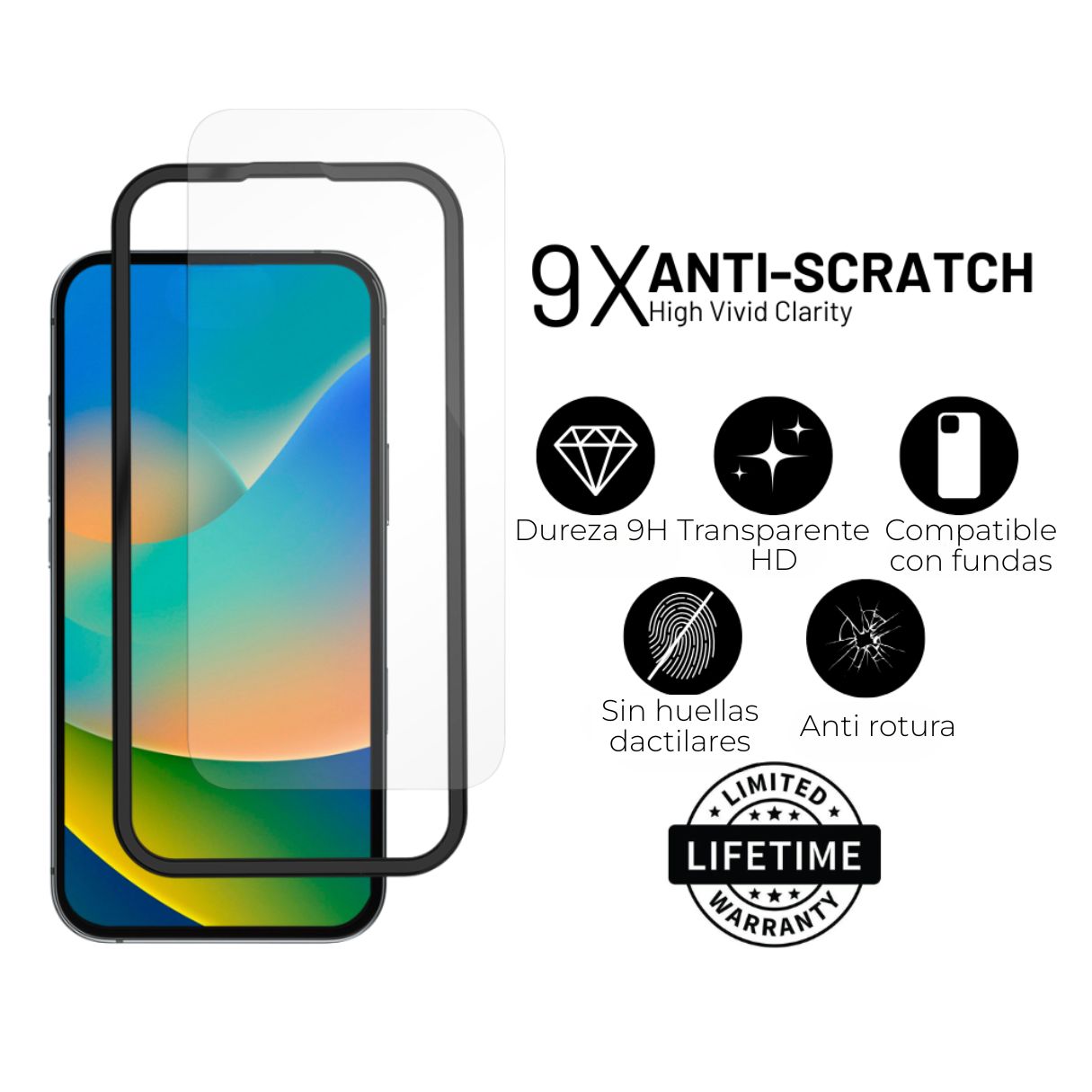 ArtsCase Mica de Vidrio para Samsung S24/S25 – Clear
