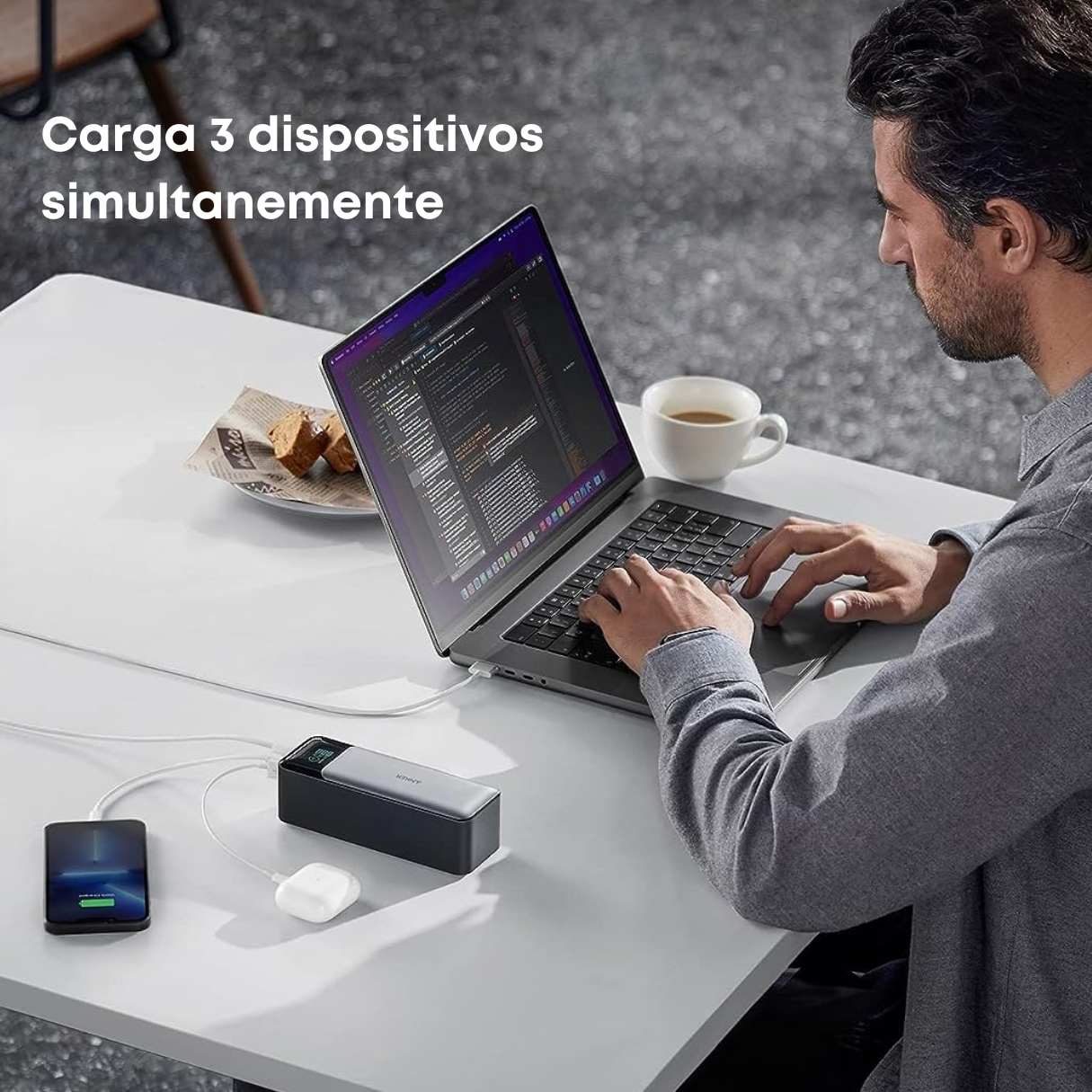 ANKER 737 Power Bank 24,000mAh 140W con pantalla inteligente