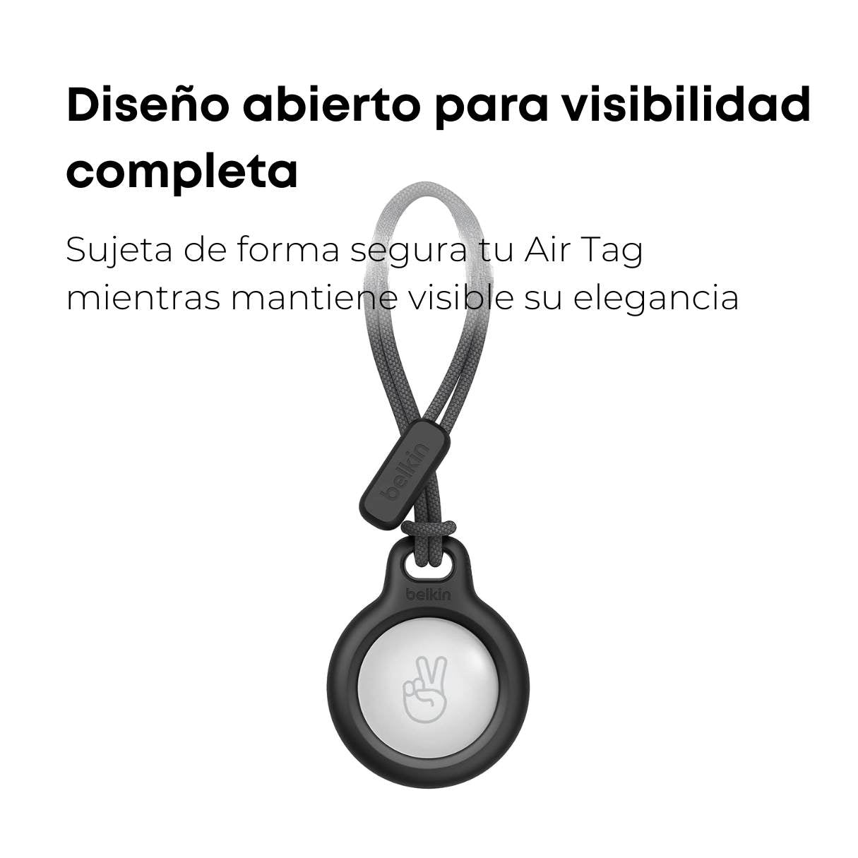 Belkin - Funda protectora con correa para AirTag, resistencia contra arañazos