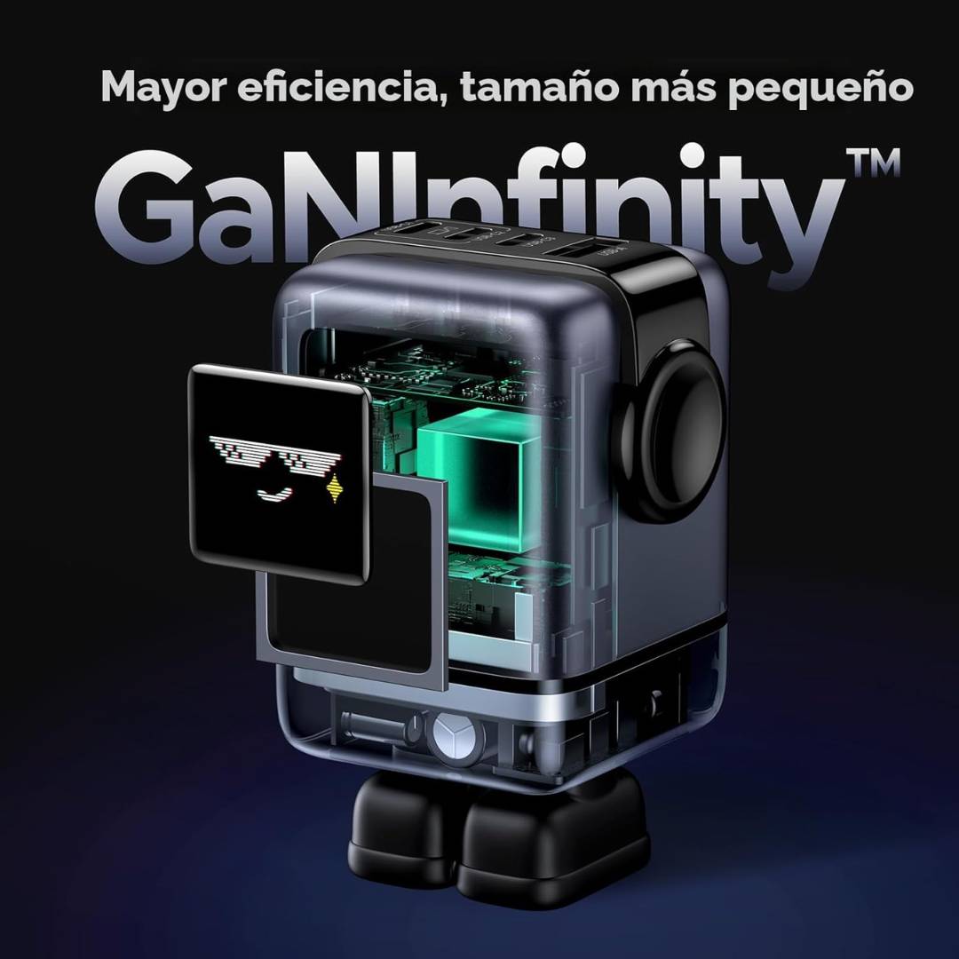 UGREEN Uno - Cargador tipo C 100 W, Nexode GaN de 4 puertos, compacto y carga súper rápida