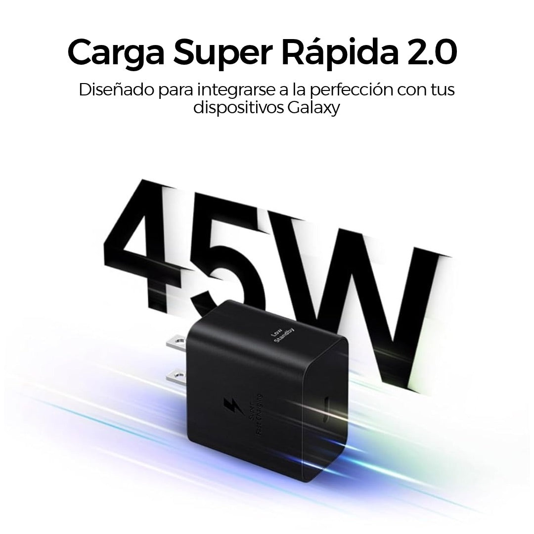 Samsung Cargador de 45W USB-C con cable