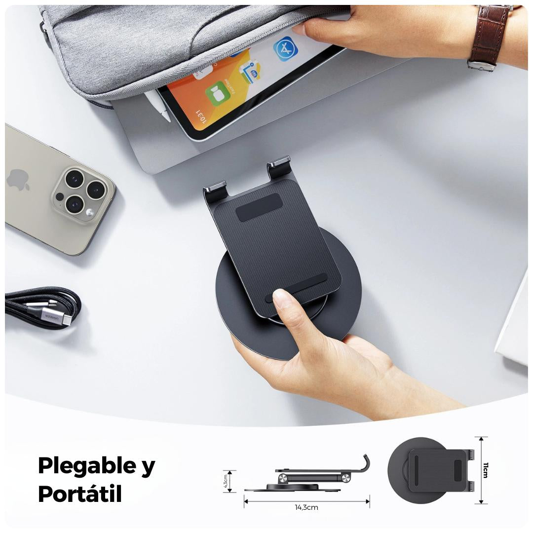 UGREEN Soporte metálico giratorio 360° para celular