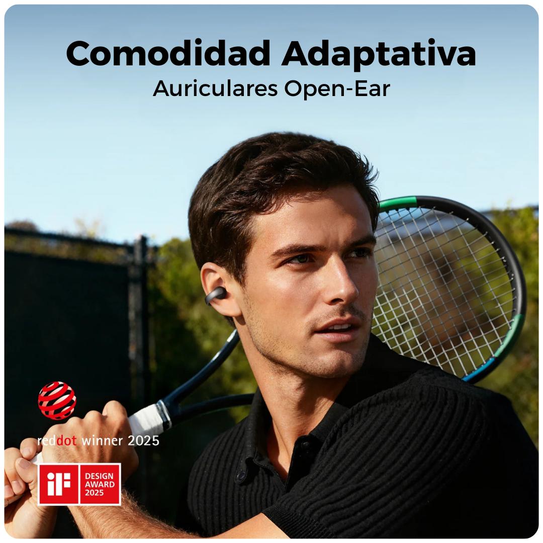 Soundcore Aeroclip - Auriculares Open-Ear negro