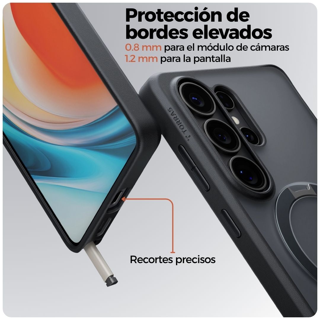 Torras Q3 Spin estuche negro para Samsung S26 Ultra