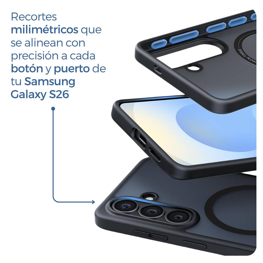 Torras Funda Negra MagSafe - Samsung Galaxy S26