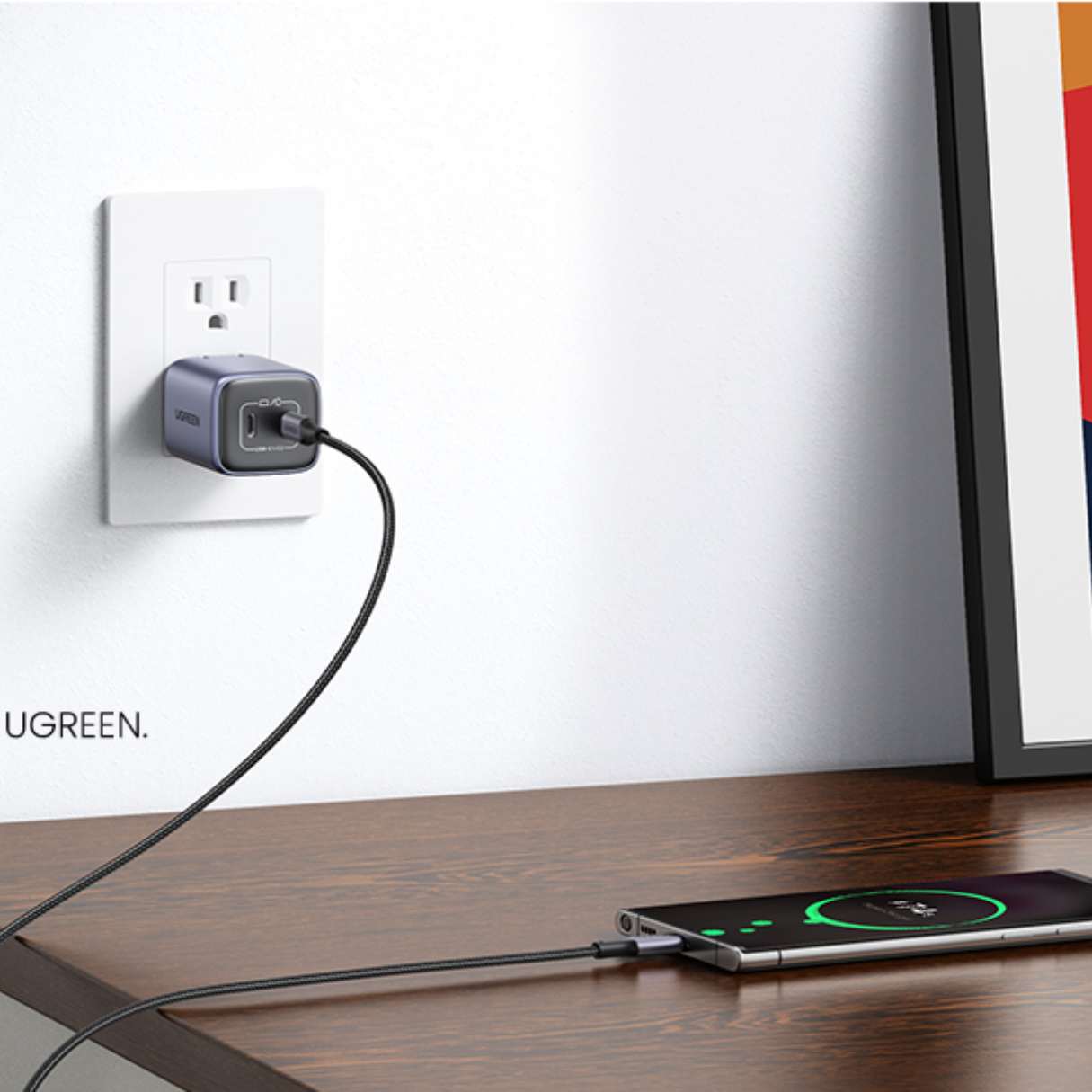 UGREEN CARGADOR USB C 45 W, NEXODE 2 PUERTOS PARA SAMSUNG S24 ULTRA/S23/S22/IPHONE/XIAOMI