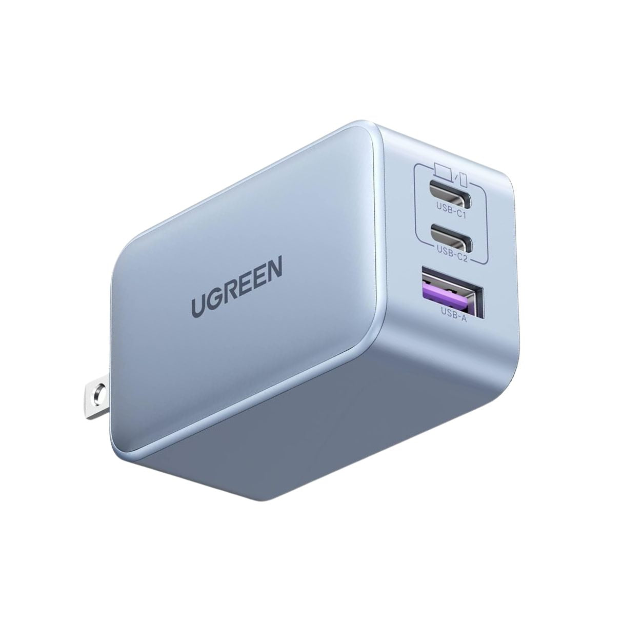 UGREEN CARGADOR 65W, NEXODE 3 PUERTOS CARGA RÁPIDA PARA MACBOOK/IPHONE/IPAD/GALAXY S24