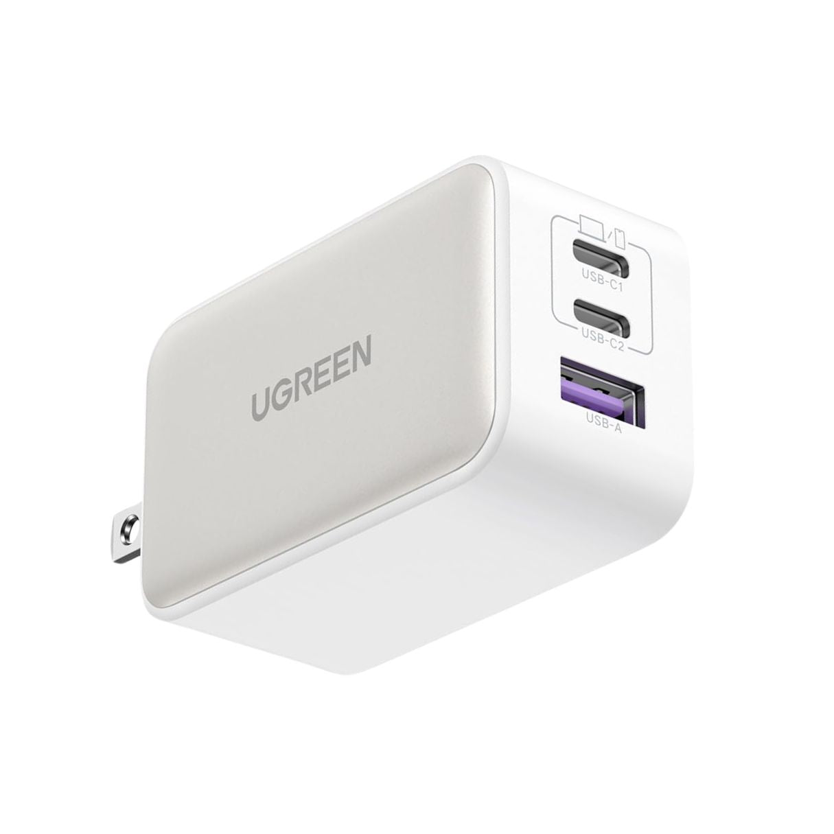Ugreen Cargador 65W, Nexode 3 puertos para Macbook/iPhone/iPad, Galaxy S24