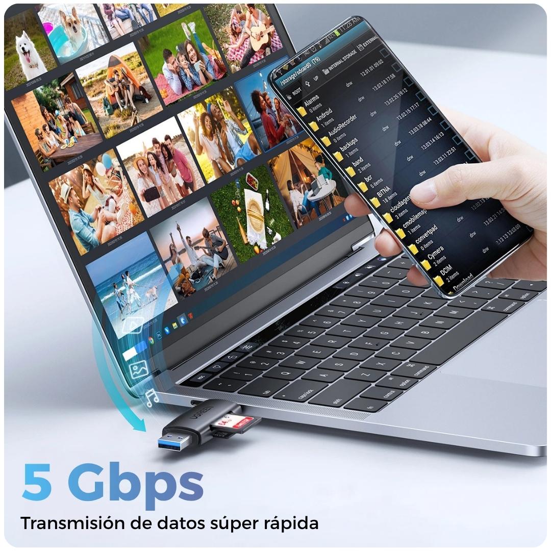 Ugreen Lector de tarjetas SD tipo C USB 3.0 OTG