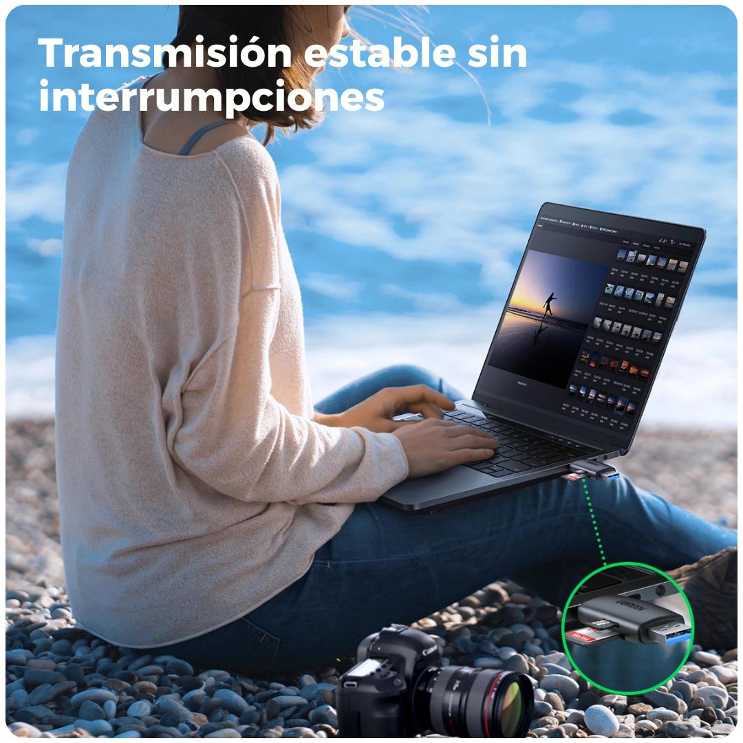 Ugreen Lector de tarjetas SD tipo C USB 3.0 OTG