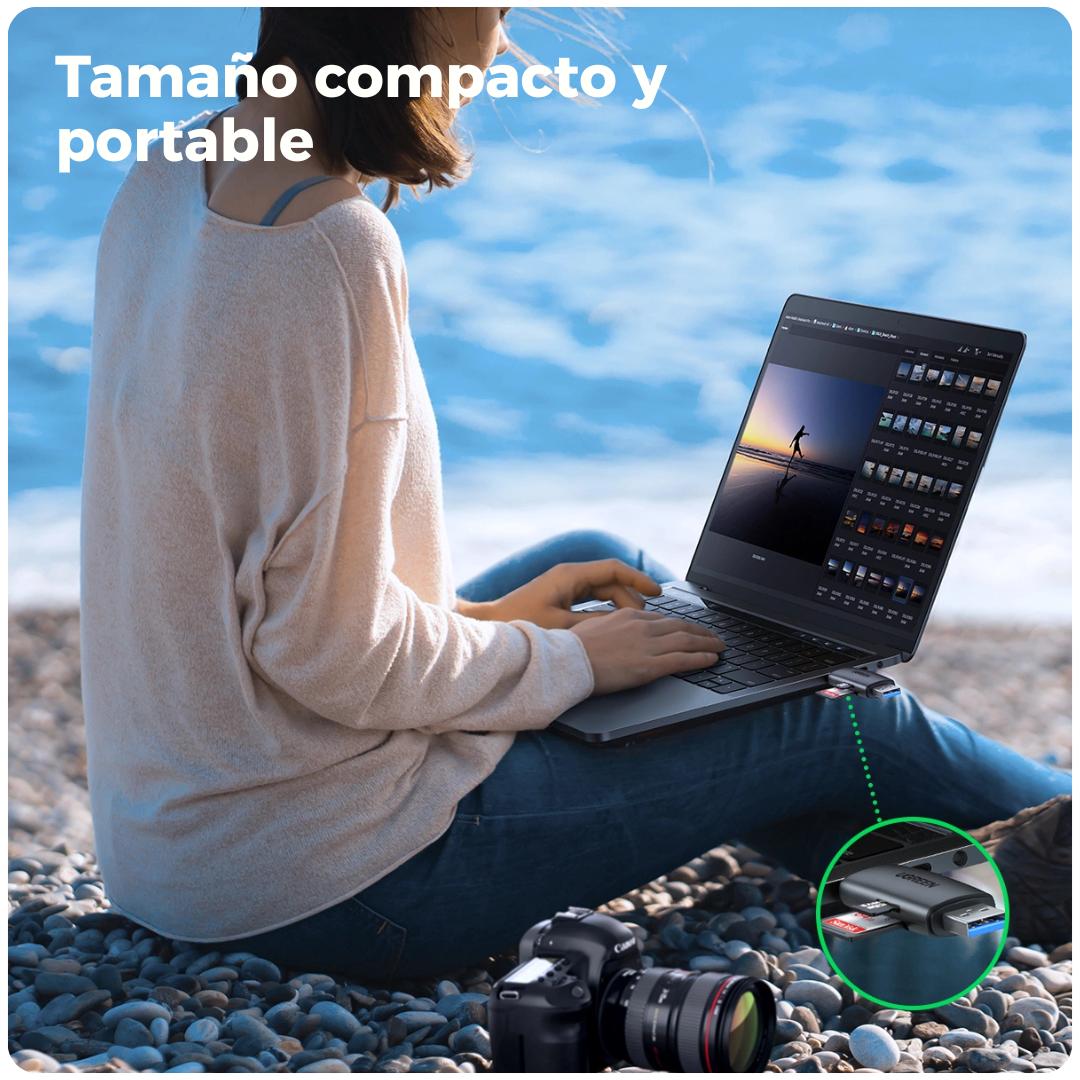 Ugreen Lector de tarjetas SD tipo C USB 3.0 OTG