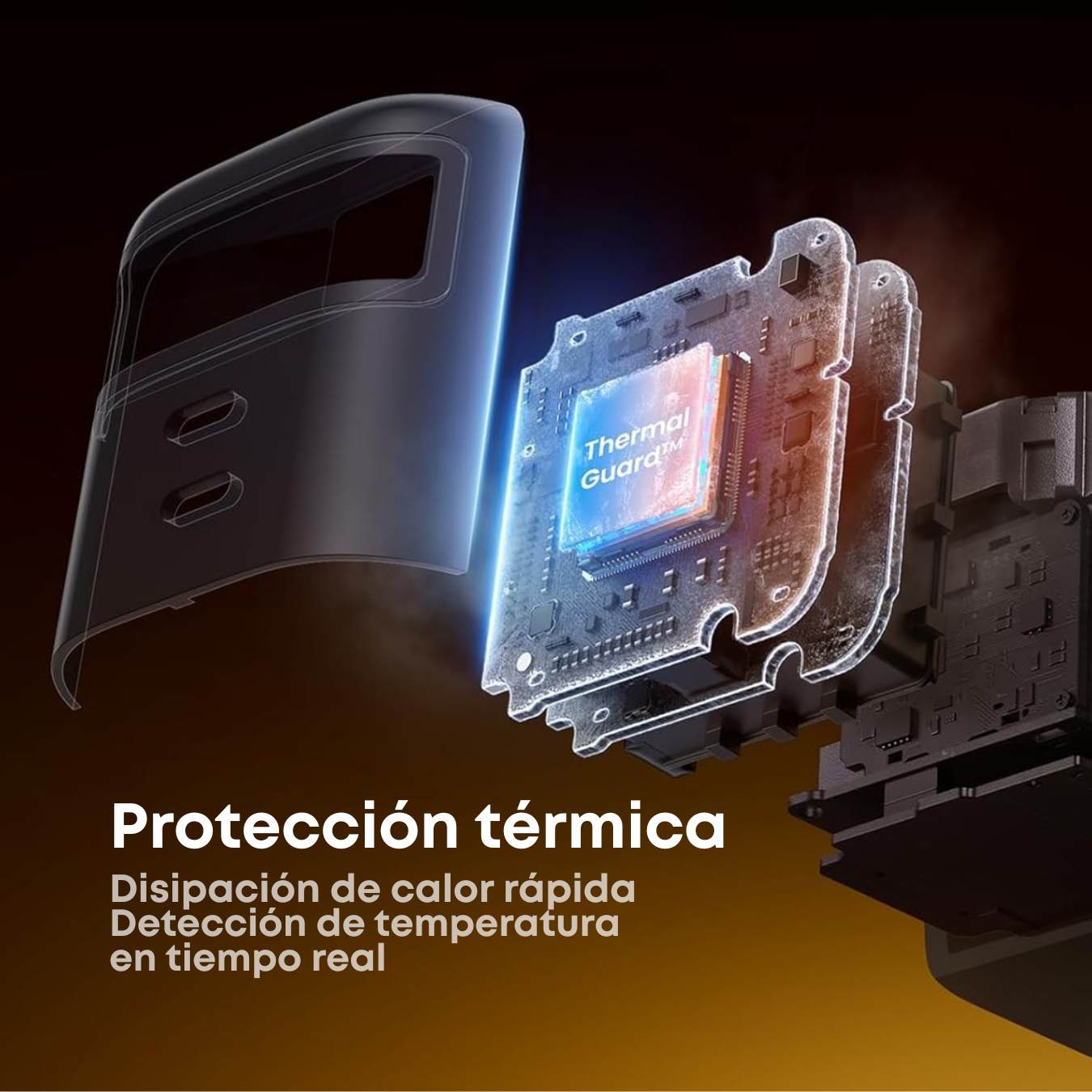 Ugreen Nexode Cargador retráctil GaN de 45W carga súper rápida, 3 puertos con enchufe plegable y cable retractil para iPhone 17/Samsung S25 Ultra