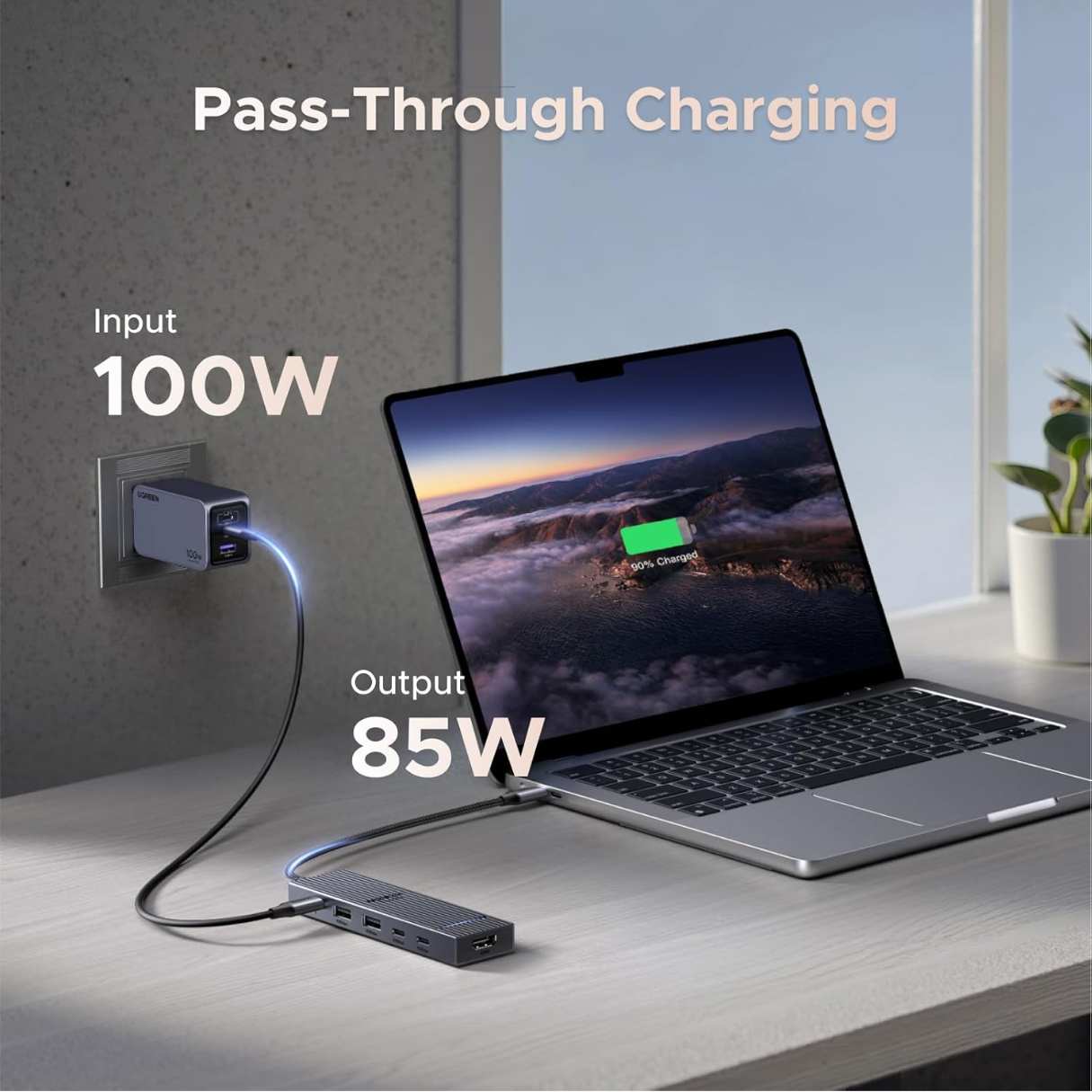 Ugreen Revodok Pro tipo C 6 en 1,10Gbps, 100W para MacBook Pro/Air, iPad Pro, Thinkpad Rog Ally y más